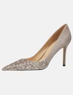 Women's Glitter Stiletto Heels Pumps Evening Heels