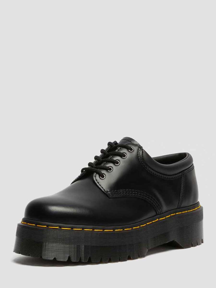 Women’s Black Cowhide Lace-Up Platform Oxfords (3)
